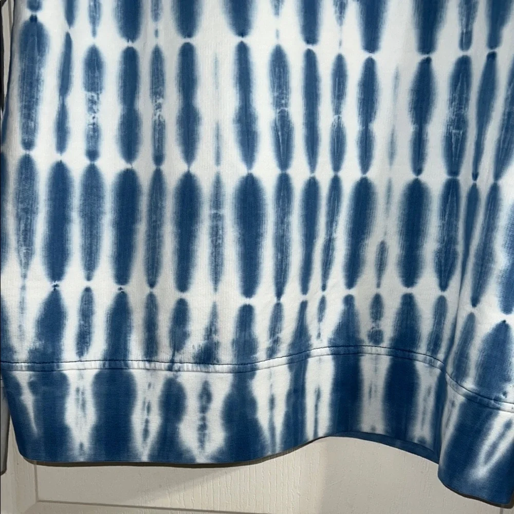 Levi's Men’s Blue and White Tie-Dye‎ Long Sleeve Shirt Size M